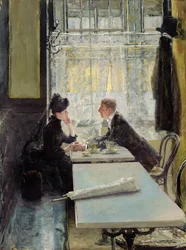 Lovers in a Cafe